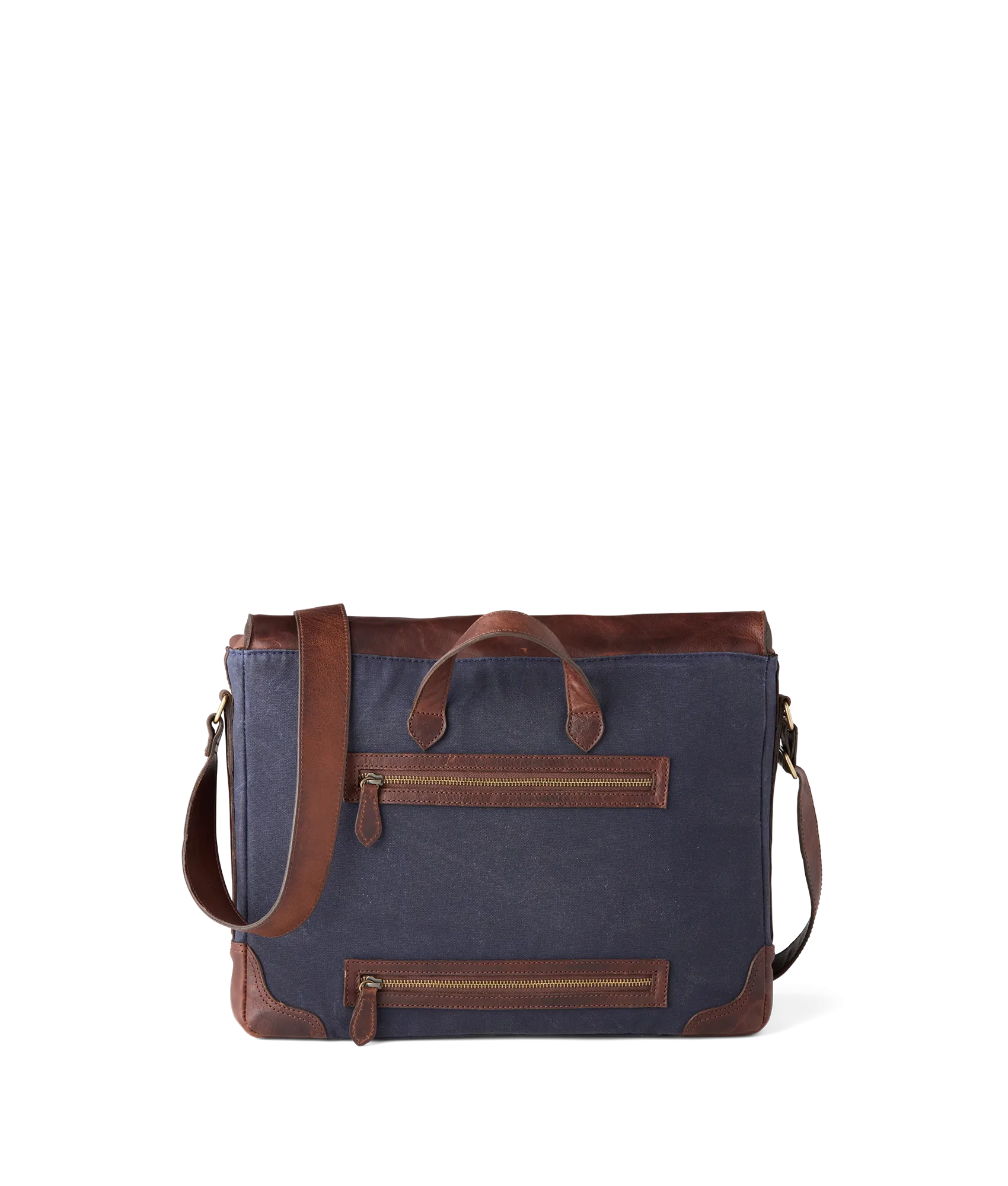 Everyday Waxed Canvas Messenger Bag :: Navy