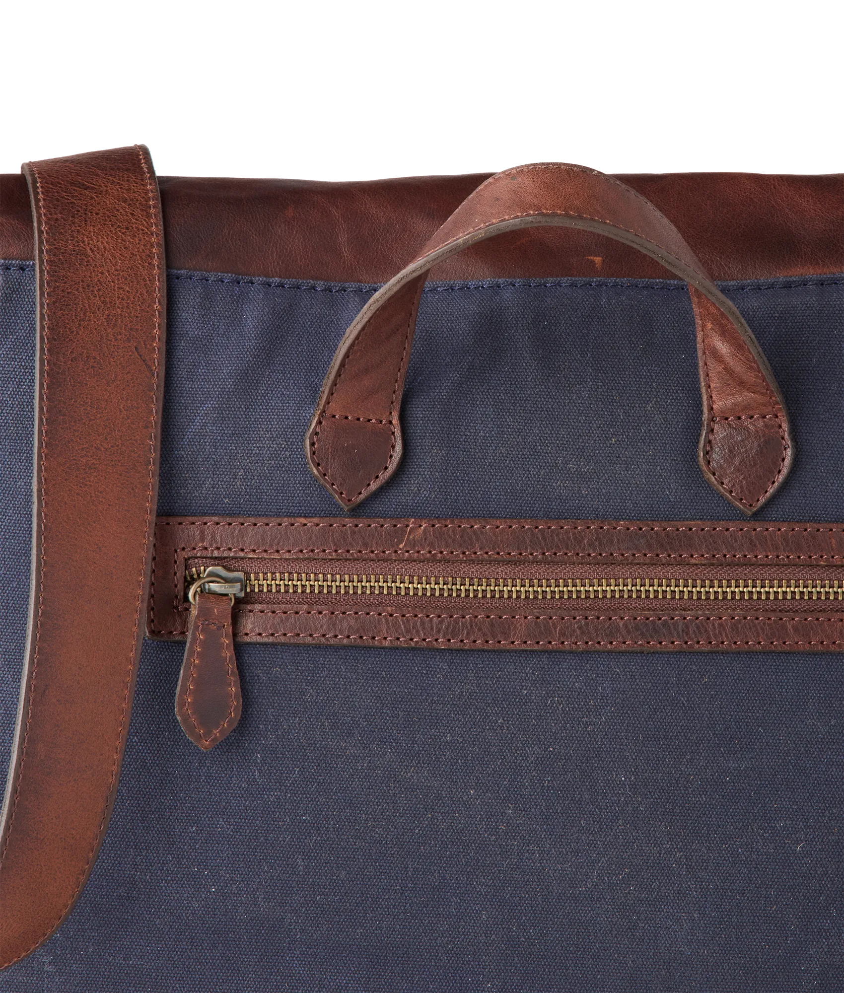 Everyday Waxed Canvas Messenger Bag :: Navy