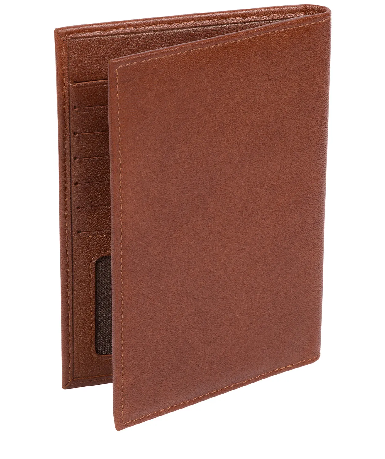 'Explore' Saddle Leather Passport Case