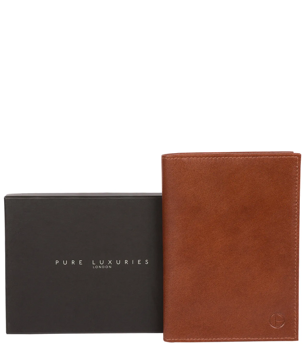 'Explore' Saddle Leather Passport Case