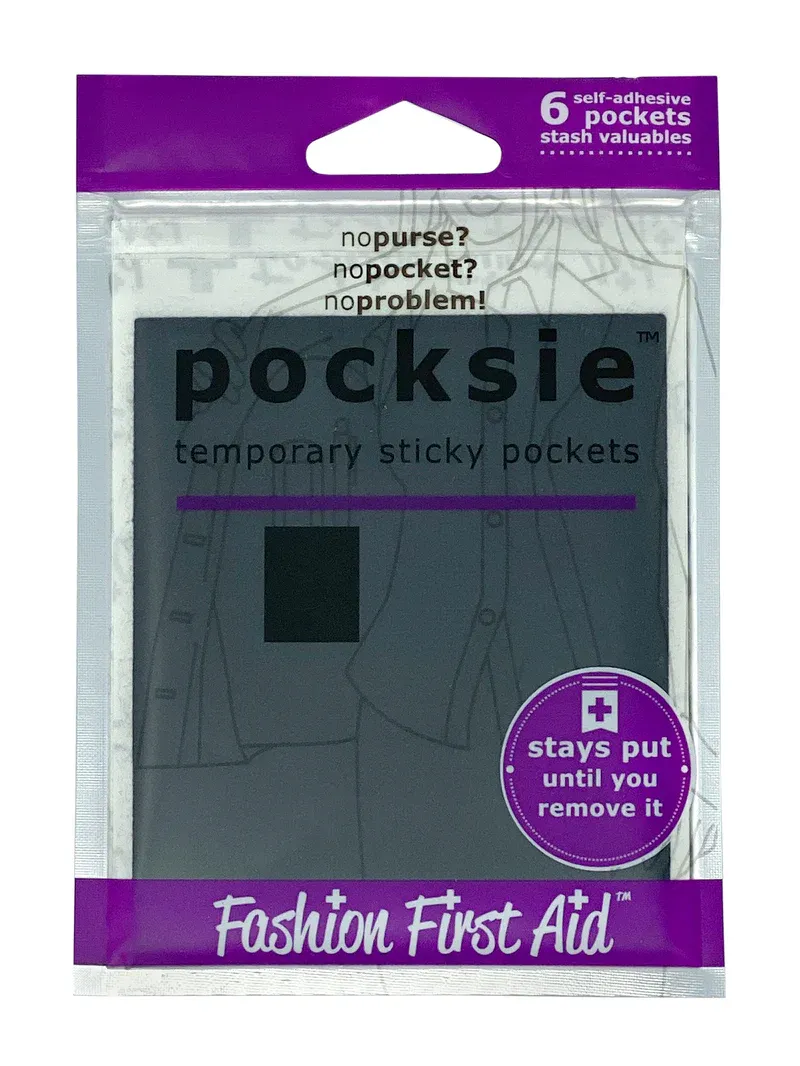 FASHION FIRST AID: Pocksie, The Temporary Pocket, 6 pockets/pack