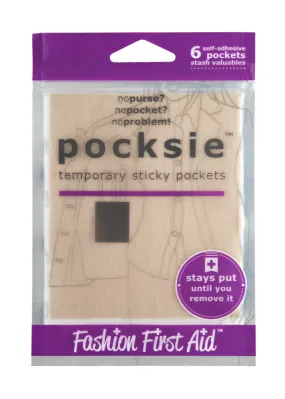 FASHION FIRST AID: Pocksie, The Temporary Pocket, 6 pockets/pack