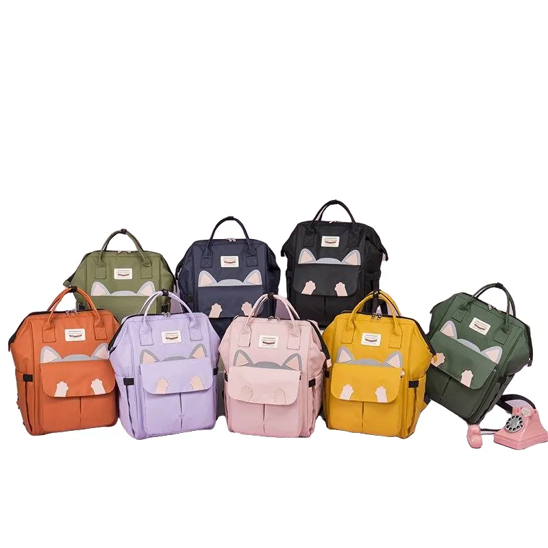 Fashion Waterproof Women's Nylon Backpack For School Travel Laptop