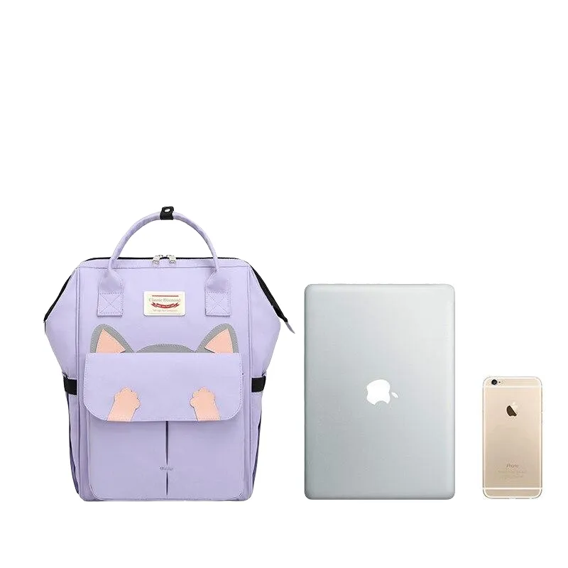 Fashion Waterproof Women's Nylon Backpack For School Travel Laptop