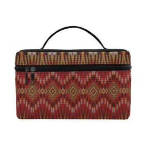 Fire Feather Red Cosmetic Bag/Large