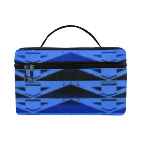 Fire Rattler Blue Cosmetic Bag/Large