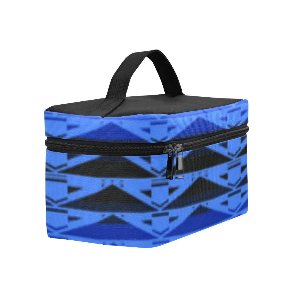 Fire Rattler Blue Cosmetic Bag/Large