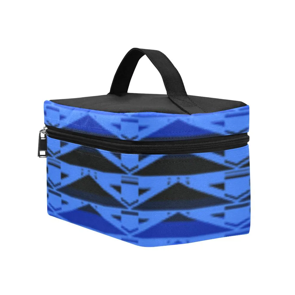 Fire Rattler Blue Cosmetic Bag/Large