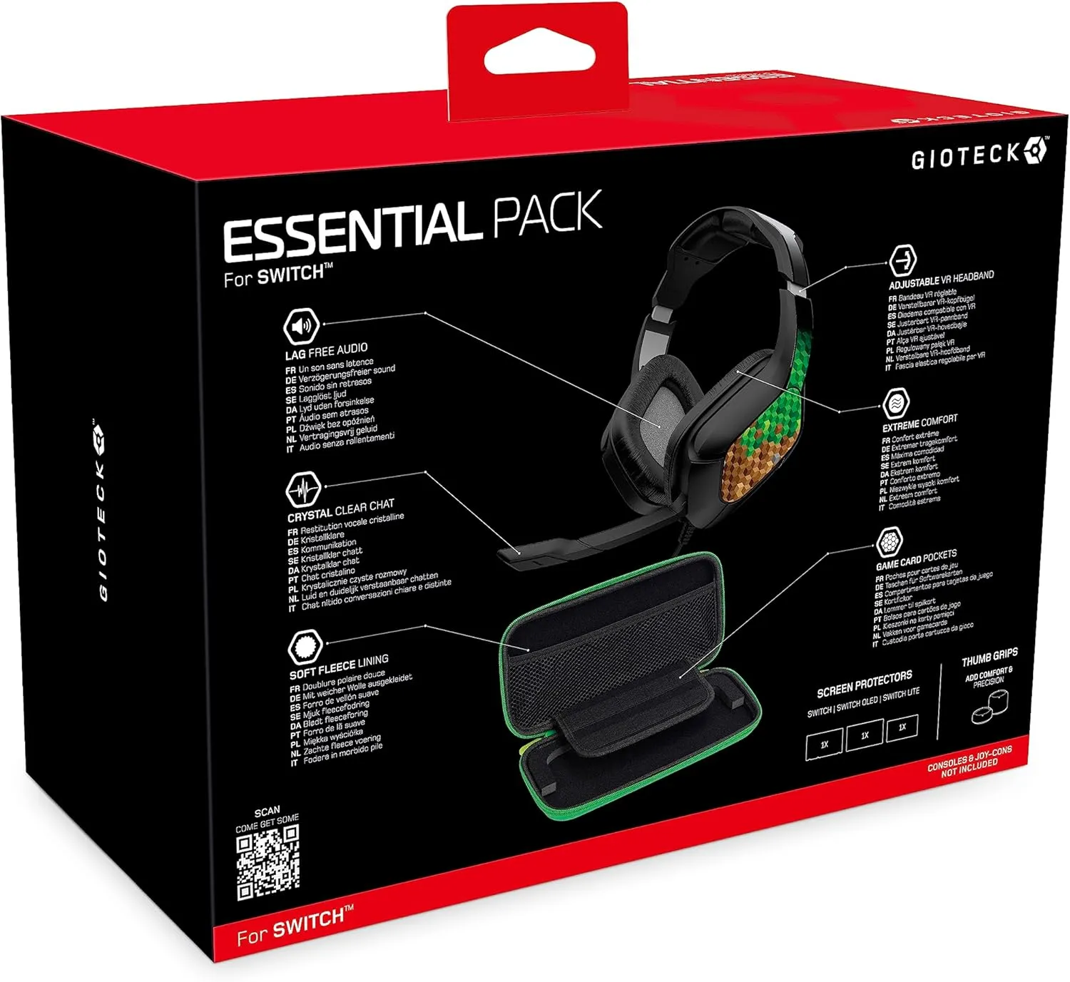 Freemode Essential Pack for Nintendo Switch, Switch Lite, and Switch OLED (Cube)