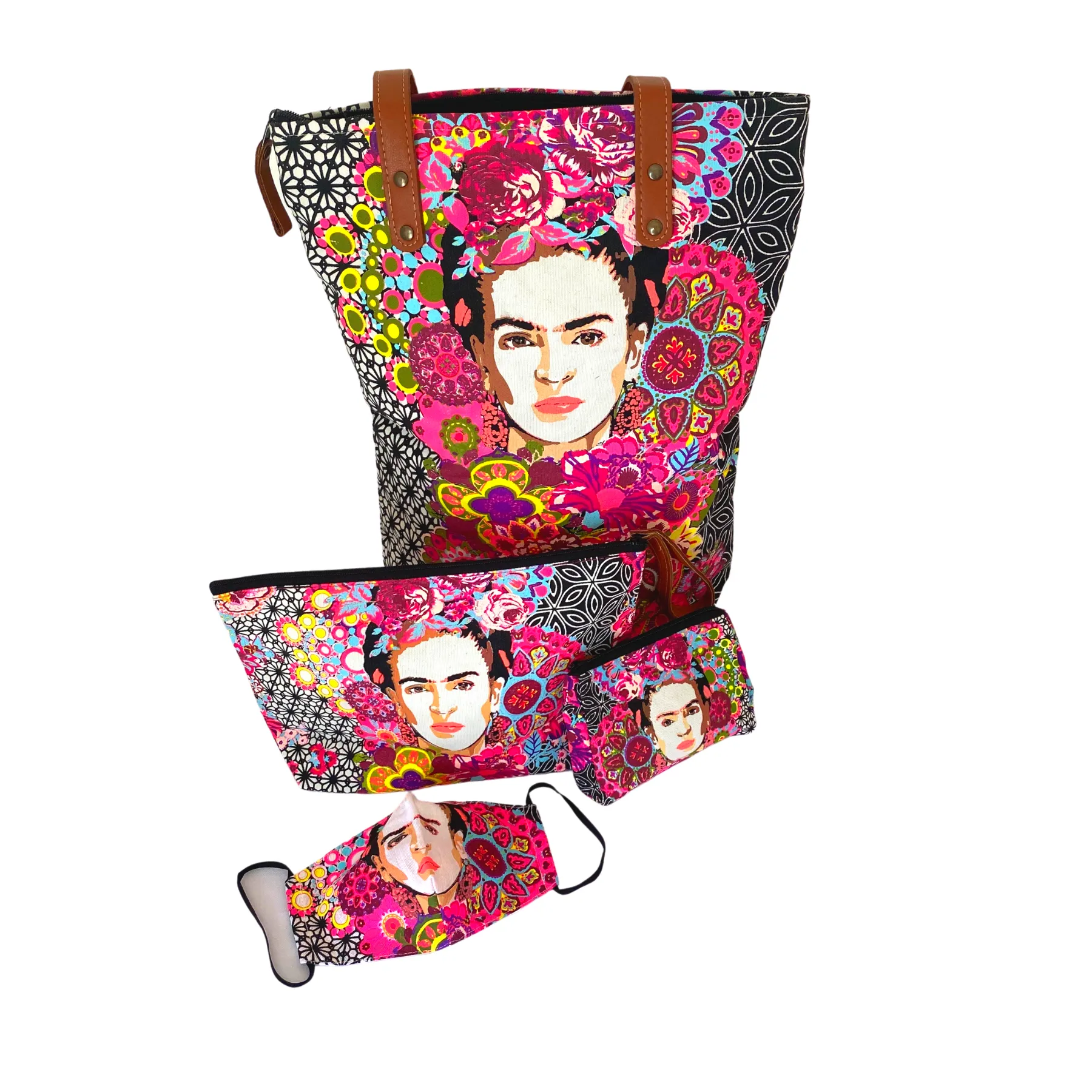 Frida Kahlo Face Mask with Filter Pocket - Thailand