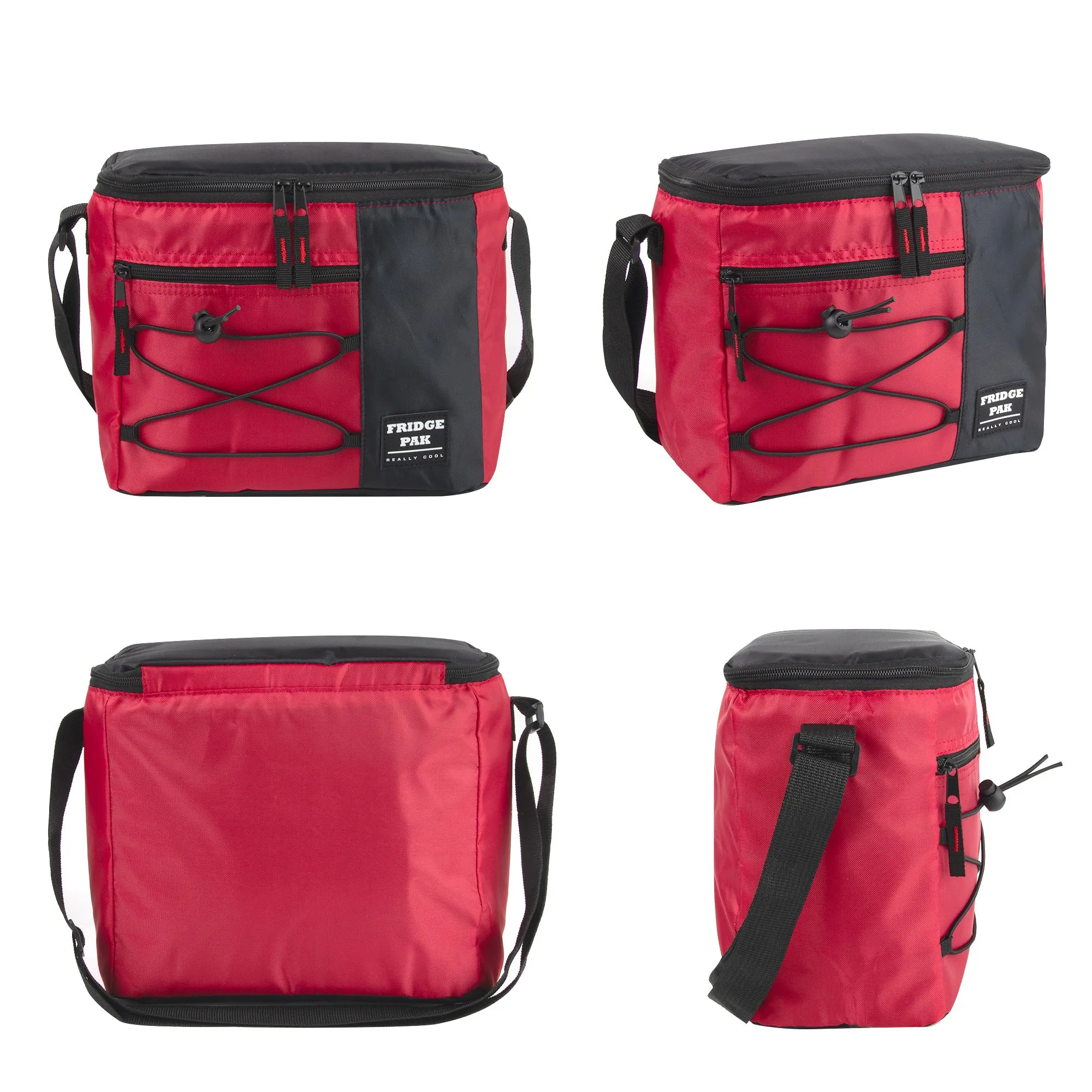 Fridge Pak 12-Can Bungee Cooler Bag - 4 Colors