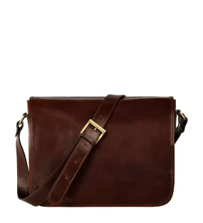 Full Grain Italian Leather Messenger Bag – The Stranger