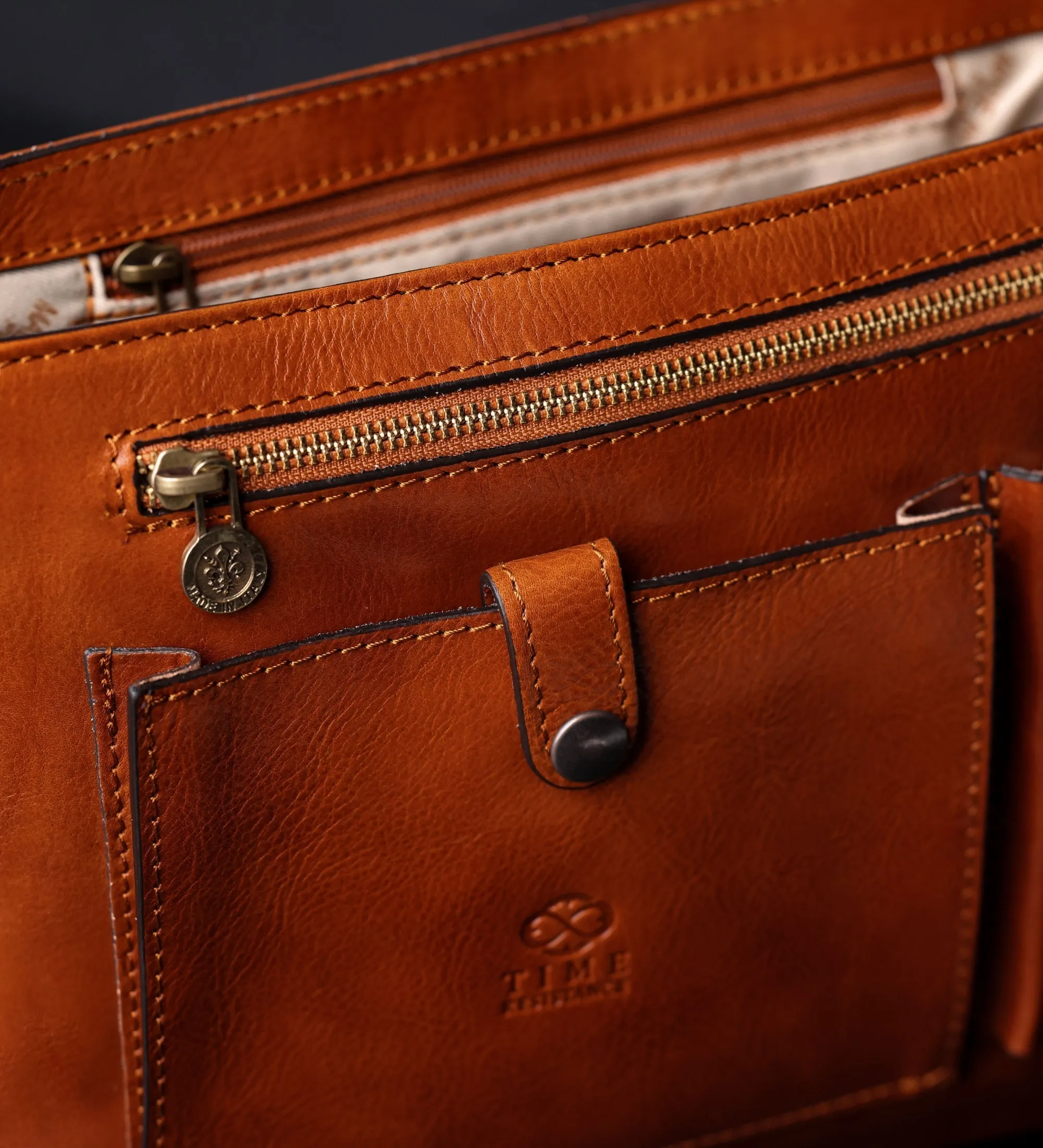 Full Grain Italian Leather Messenger Bag – The Stranger