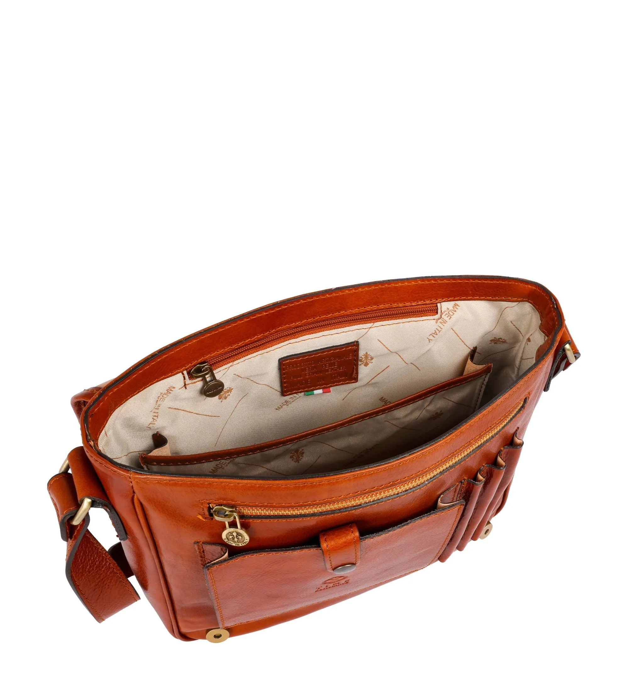 Full Grain Italian Leather Messenger Bag – The Stranger