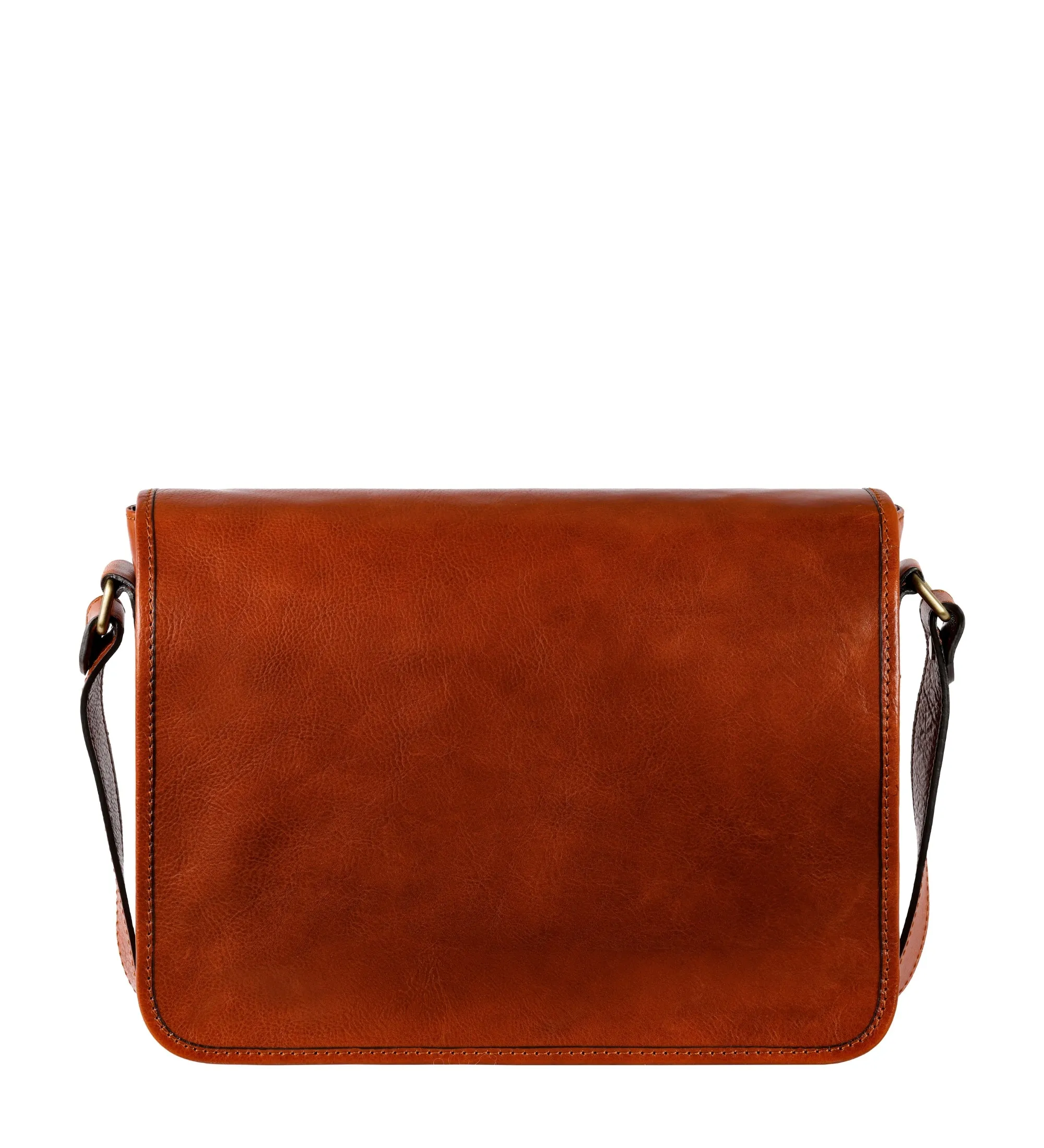 Full Grain Italian Leather Messenger Bag – The Stranger