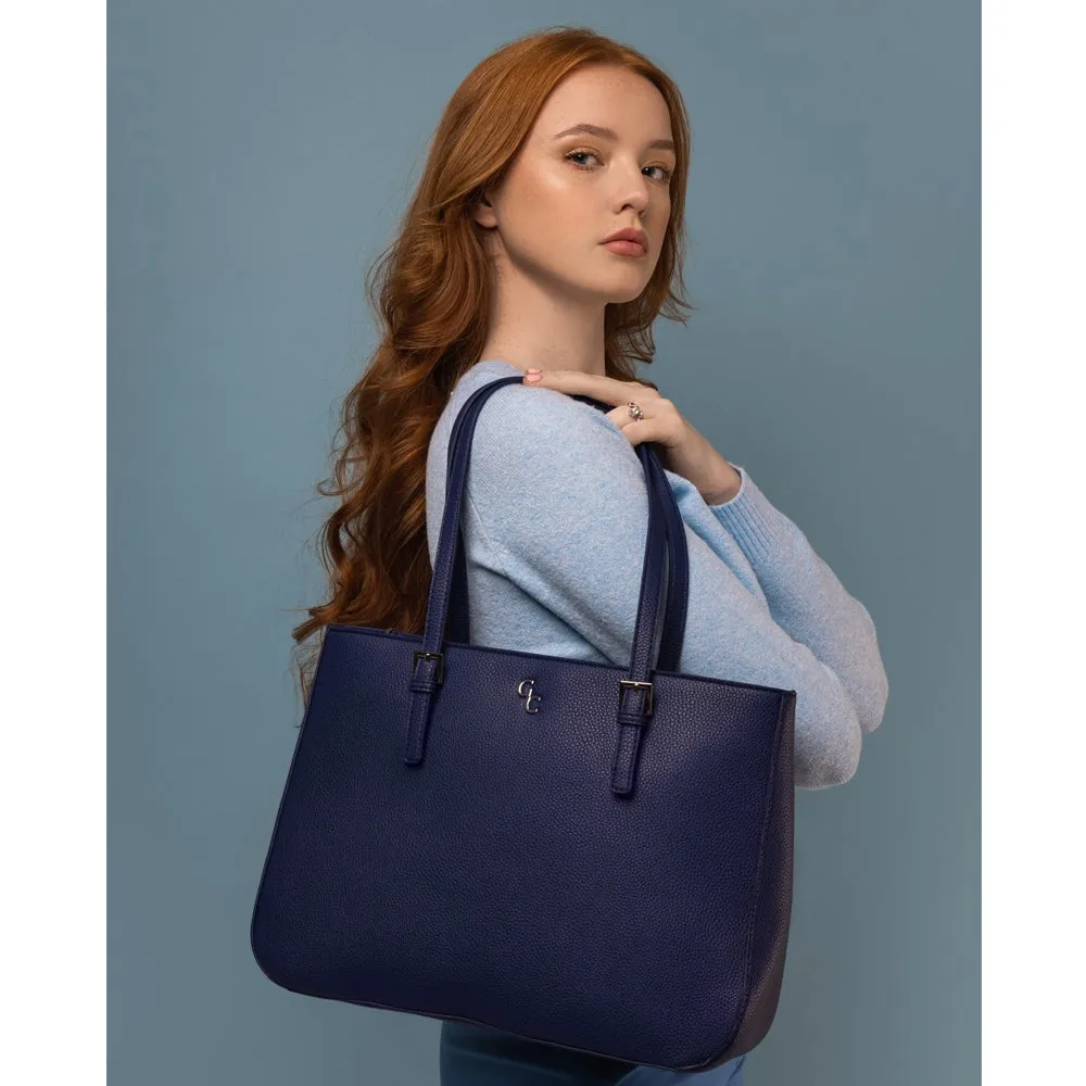 Galway Crystal Fashion Large Tote Bag - Navy