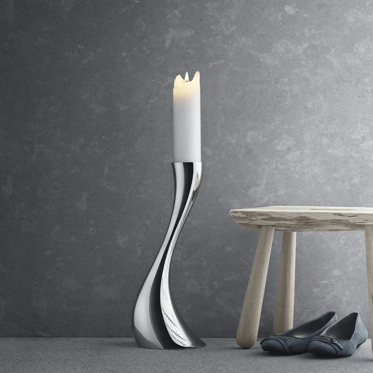 Georg Jensen Cobra Floor Candle Holder