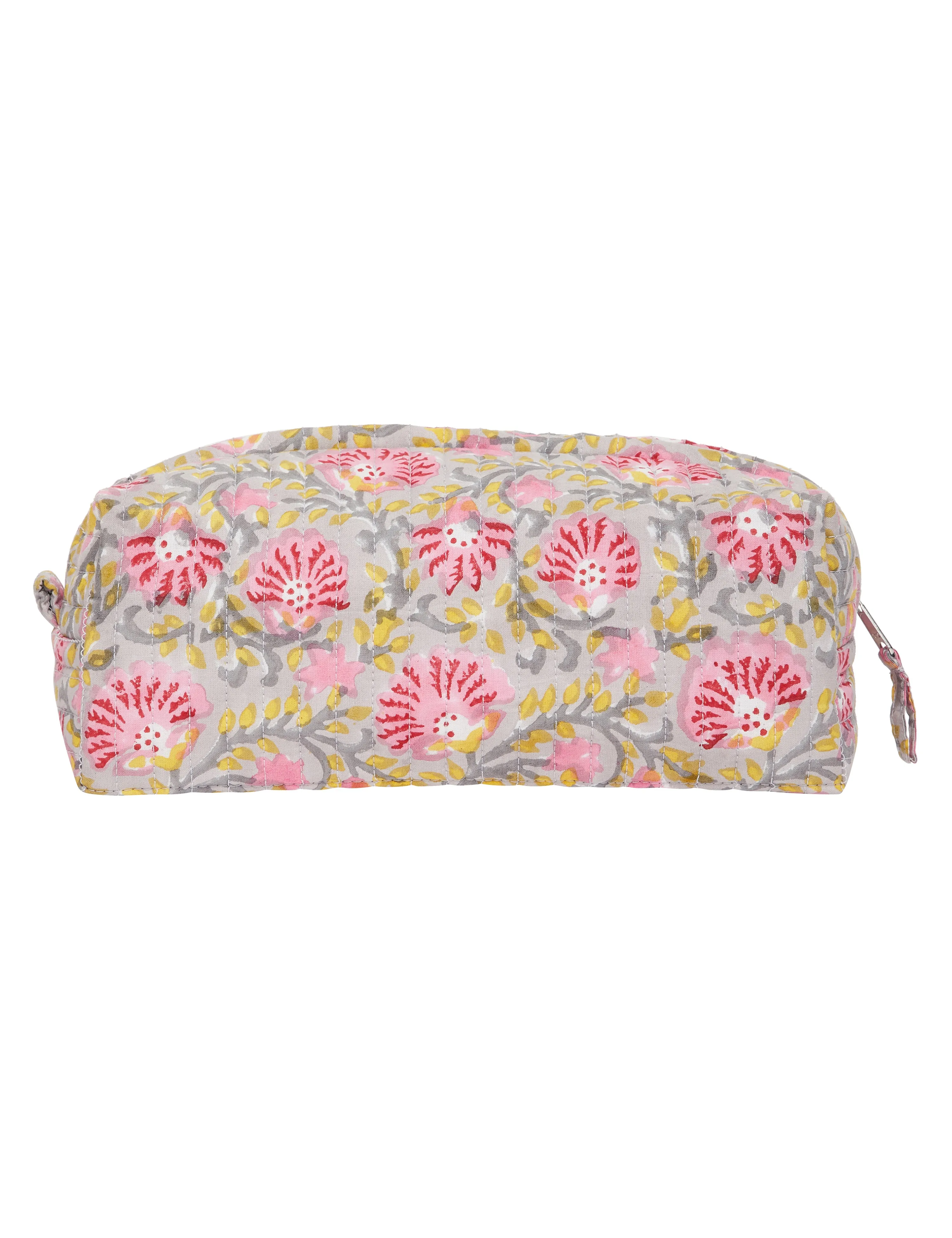 Hand Block Print Cosmetic Wash Bag Large