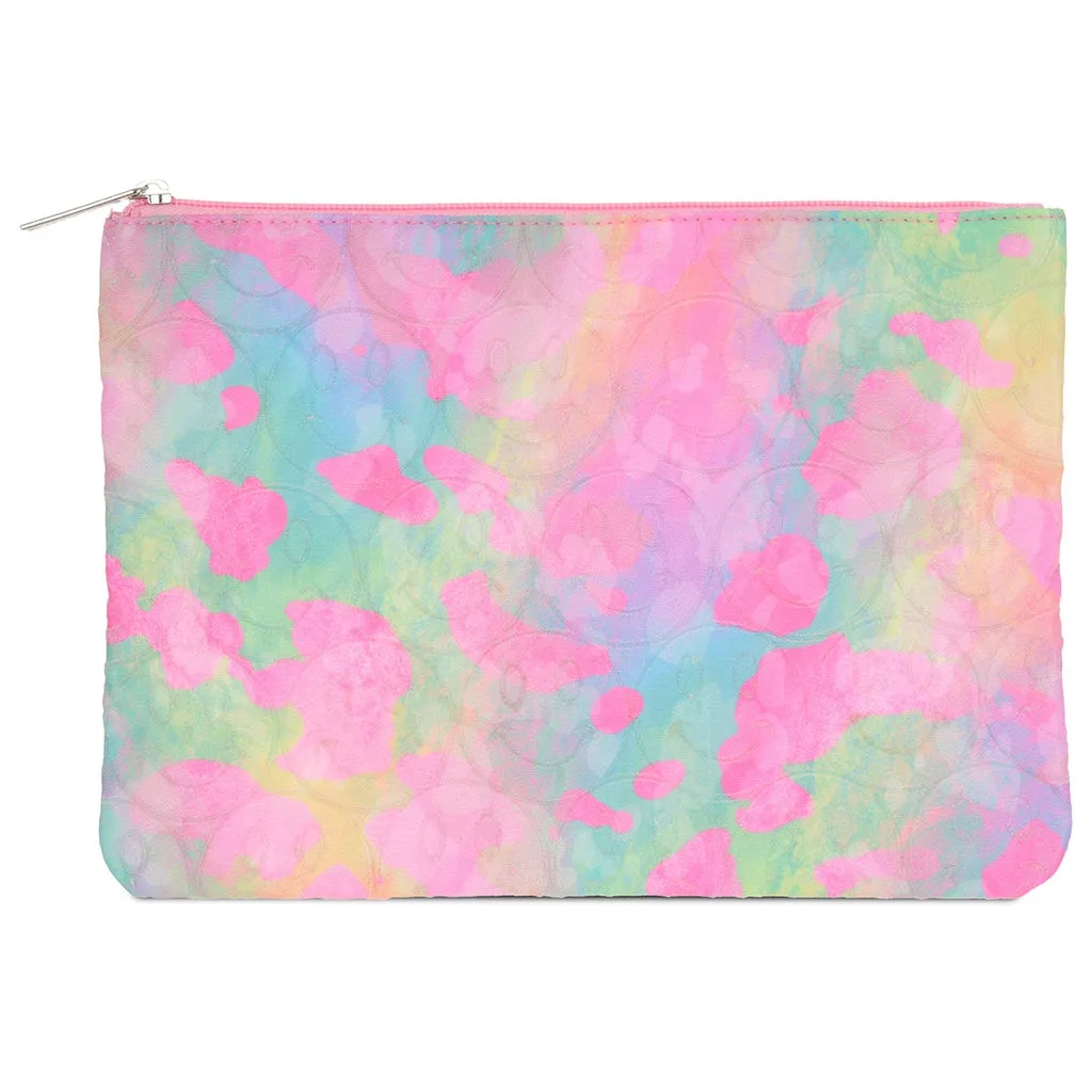 Happy Tie Dye Cosmetic Bag Trio