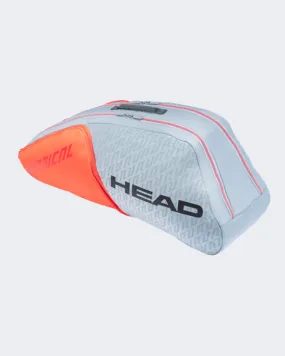 Head Radical 6R Combi NG Tennis Bag Grey/Orange 283521