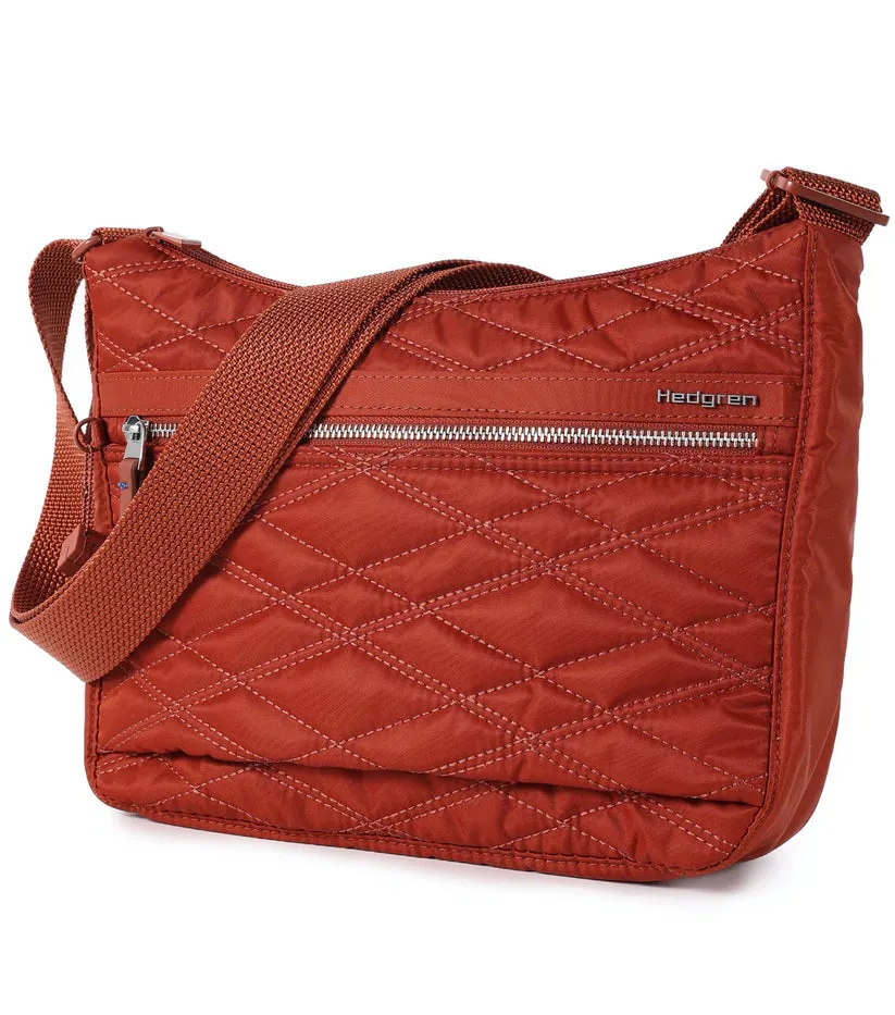 Hedgren - HIC428.857 Emma RFID Crossbody - Quilted Brandy Brown