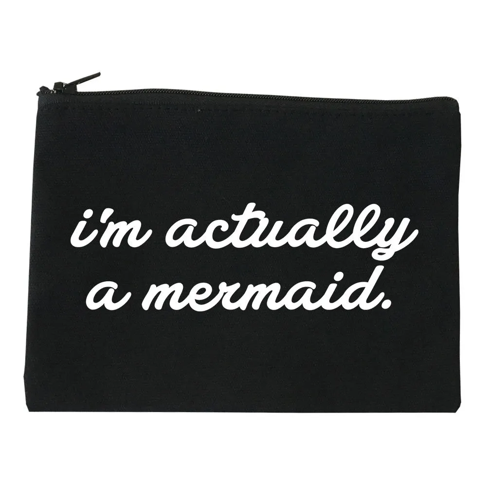 I'm Actually A Mermaid Cosmetic Makeup Bag