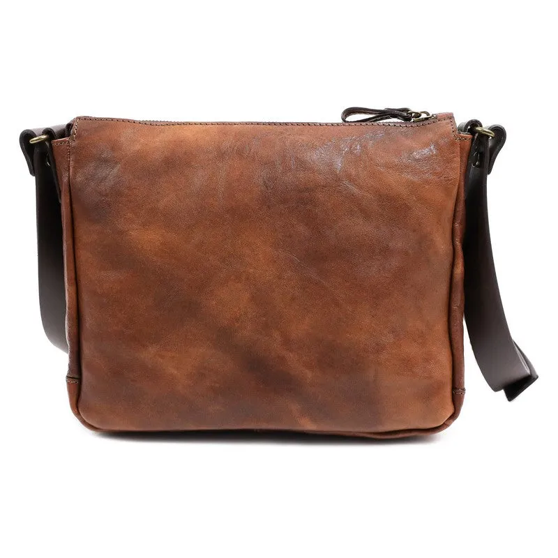 Italian Full Grain Leather Messenger Bag - Persuasion