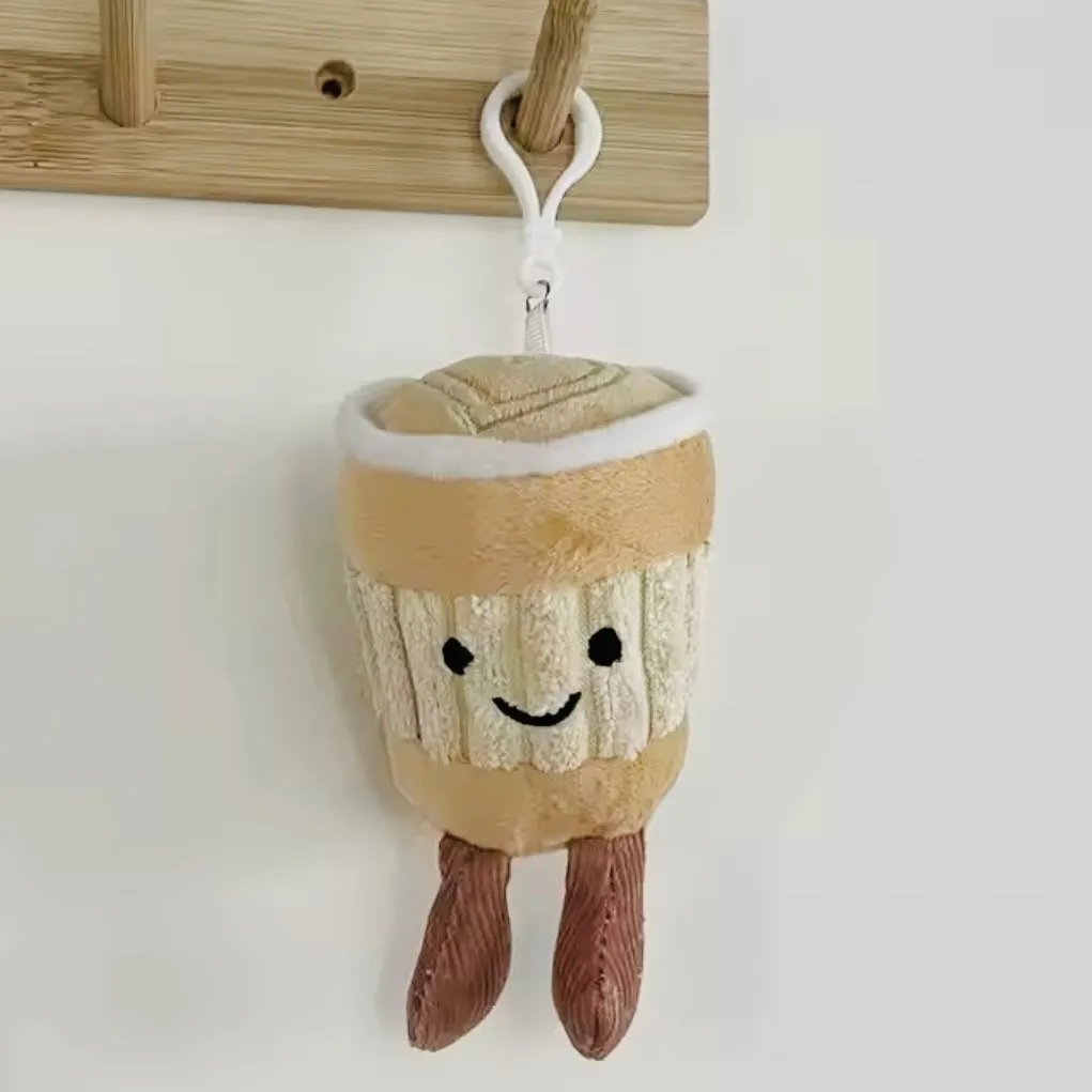 Jellie Teddy Coffee Cup Latte Hanging Bag Charm