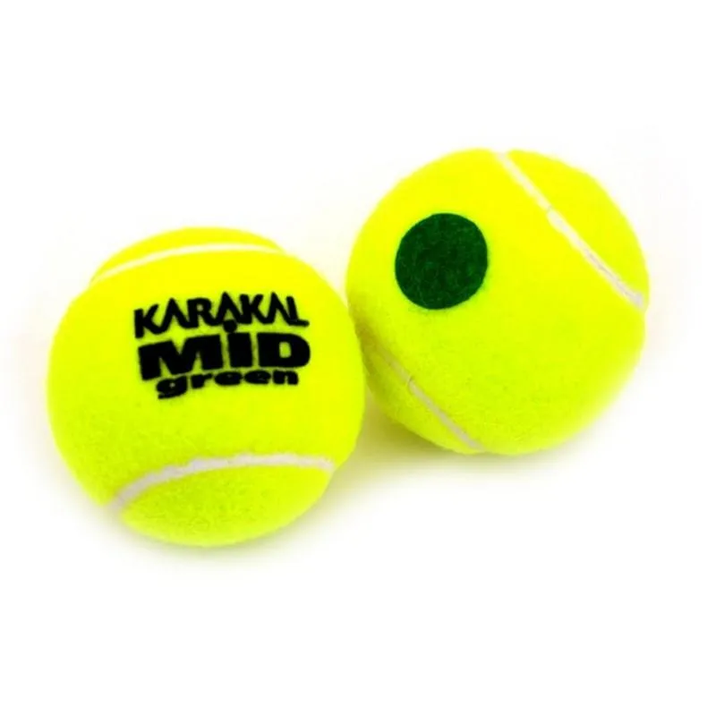 Karakal Mid Tennis Balls Green x 12