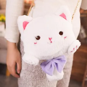 Kawaii Cat Plushie Backpack - Kawaii Plush Backpack