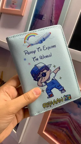 Kids Passport Cover - Cool Boy Explorer