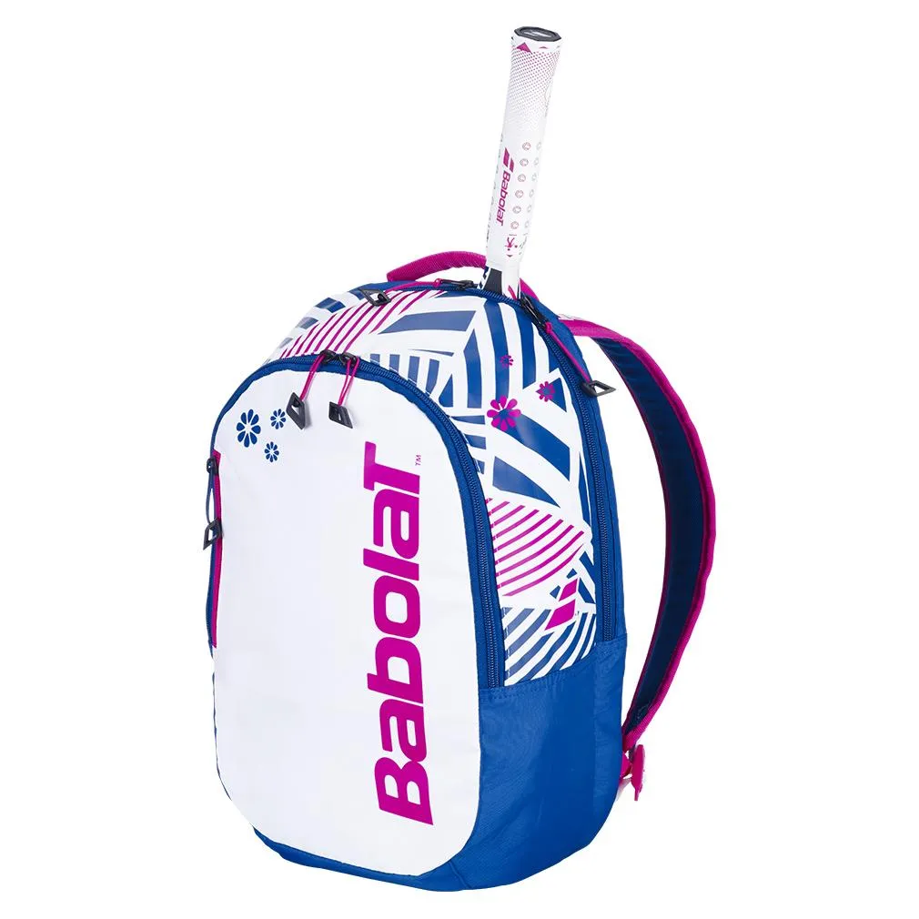 Kids' Tennis Backpack Blue and White