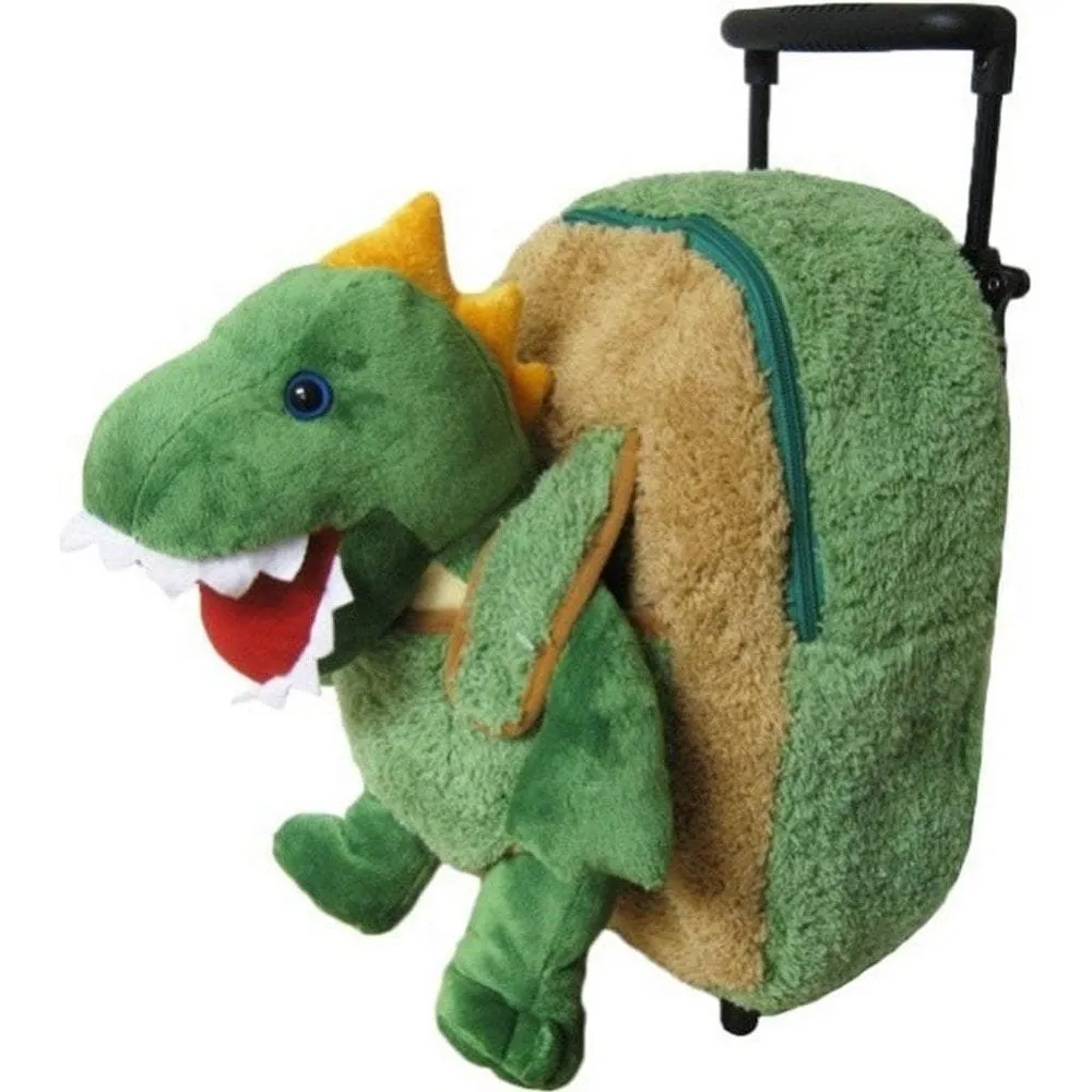 Kreative Kids T-Rex Dinosaur Plush Animal Roller Bag