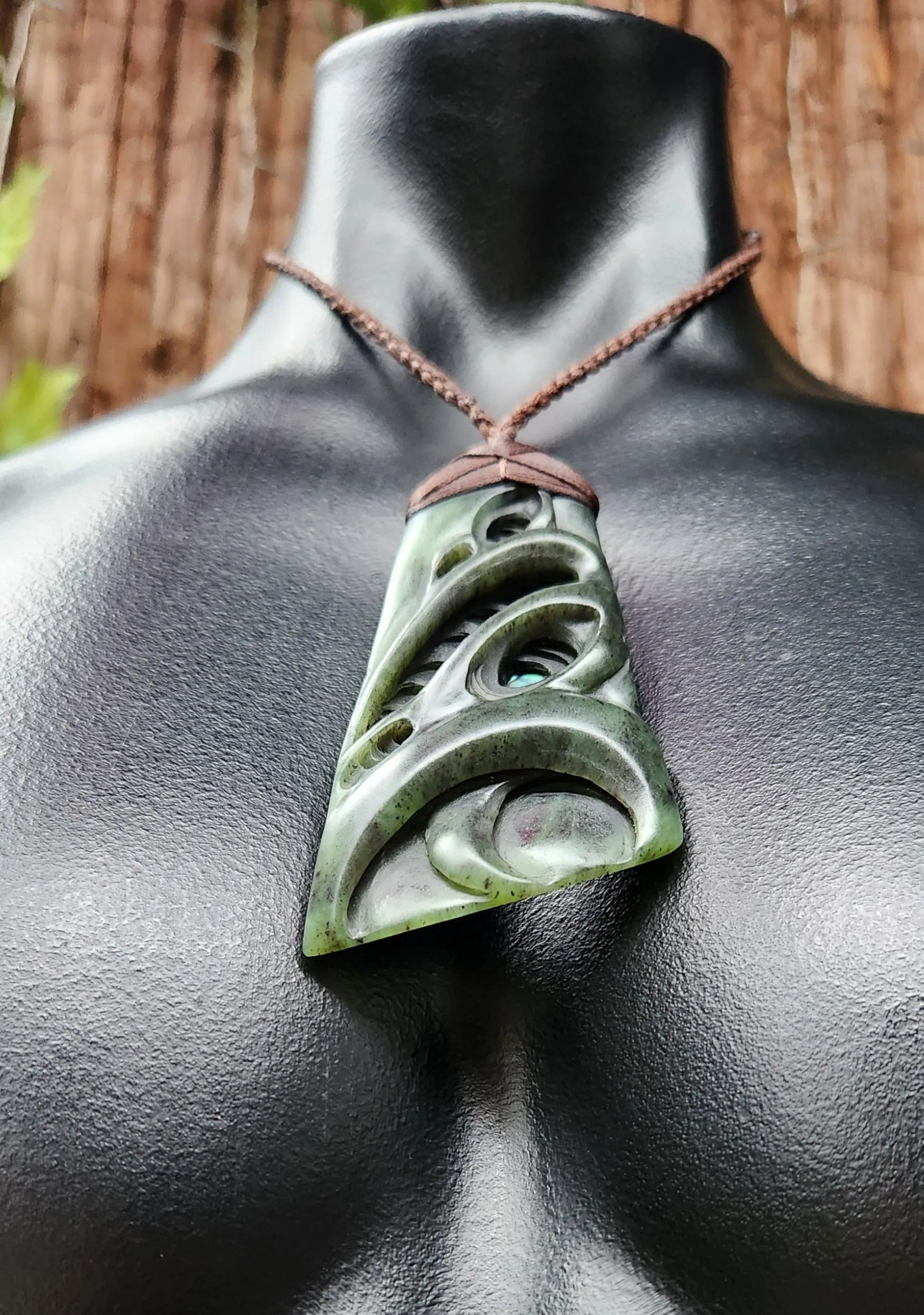 Large Pounamu toki and manaia