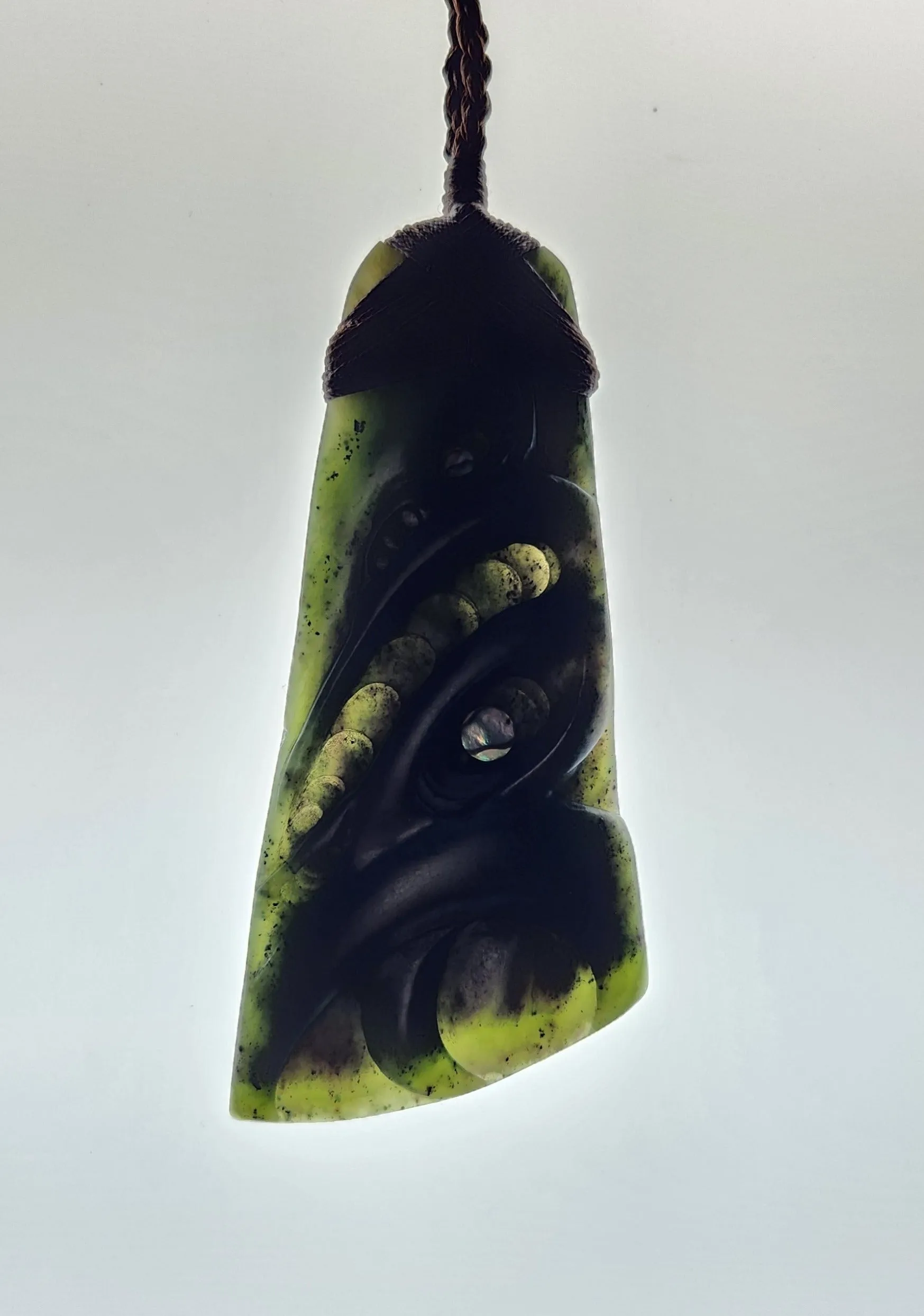 Large Pounamu toki and manaia