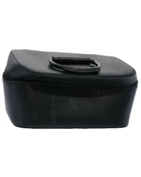 Leather Black Cosmetic Pouch