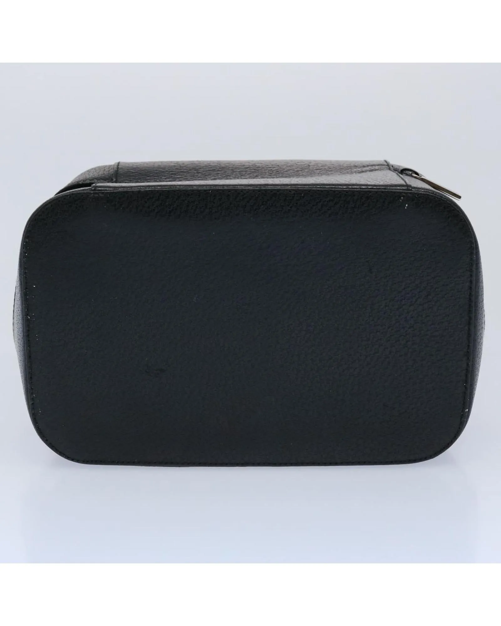 Leather Black Cosmetic Pouch