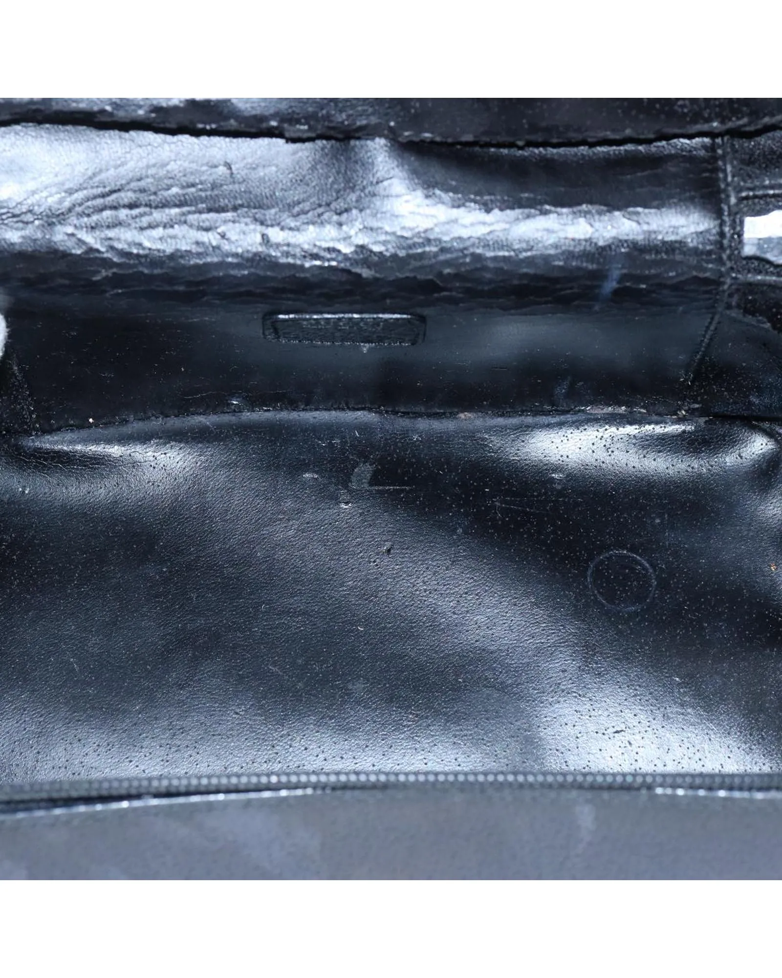 Leather Black Cosmetic Pouch