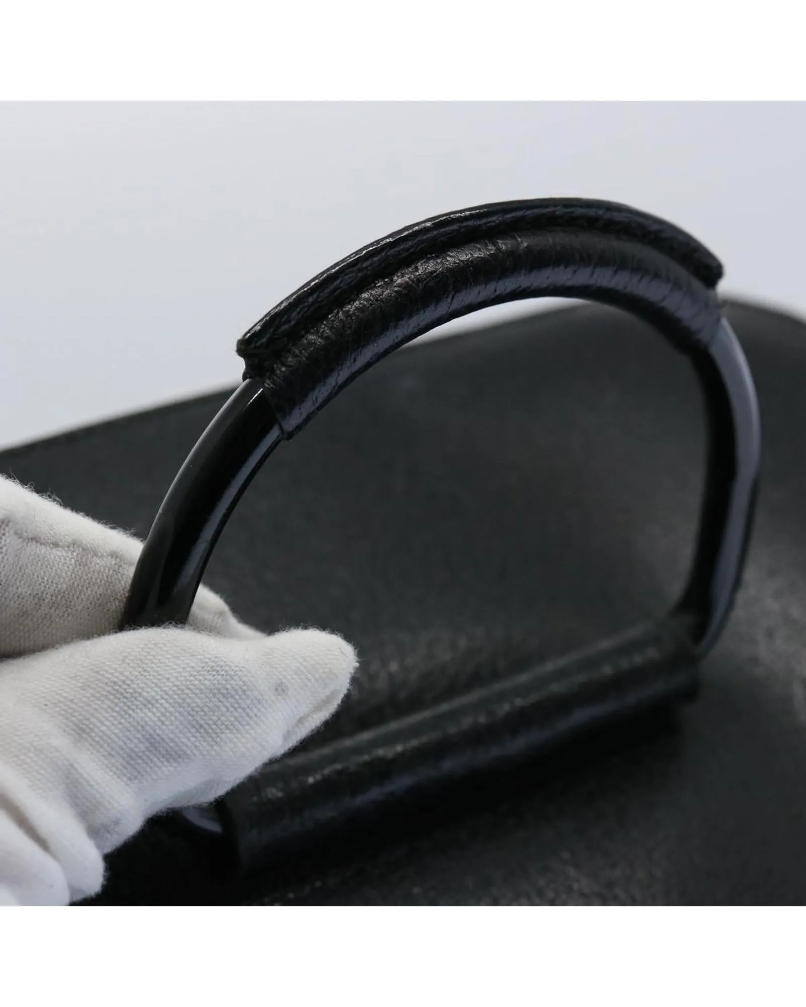 Leather Black Cosmetic Pouch