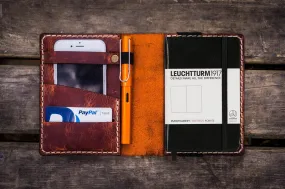 Leather Leuchtturm1917 A6 Notebook Cover - Crazy Horse Orange