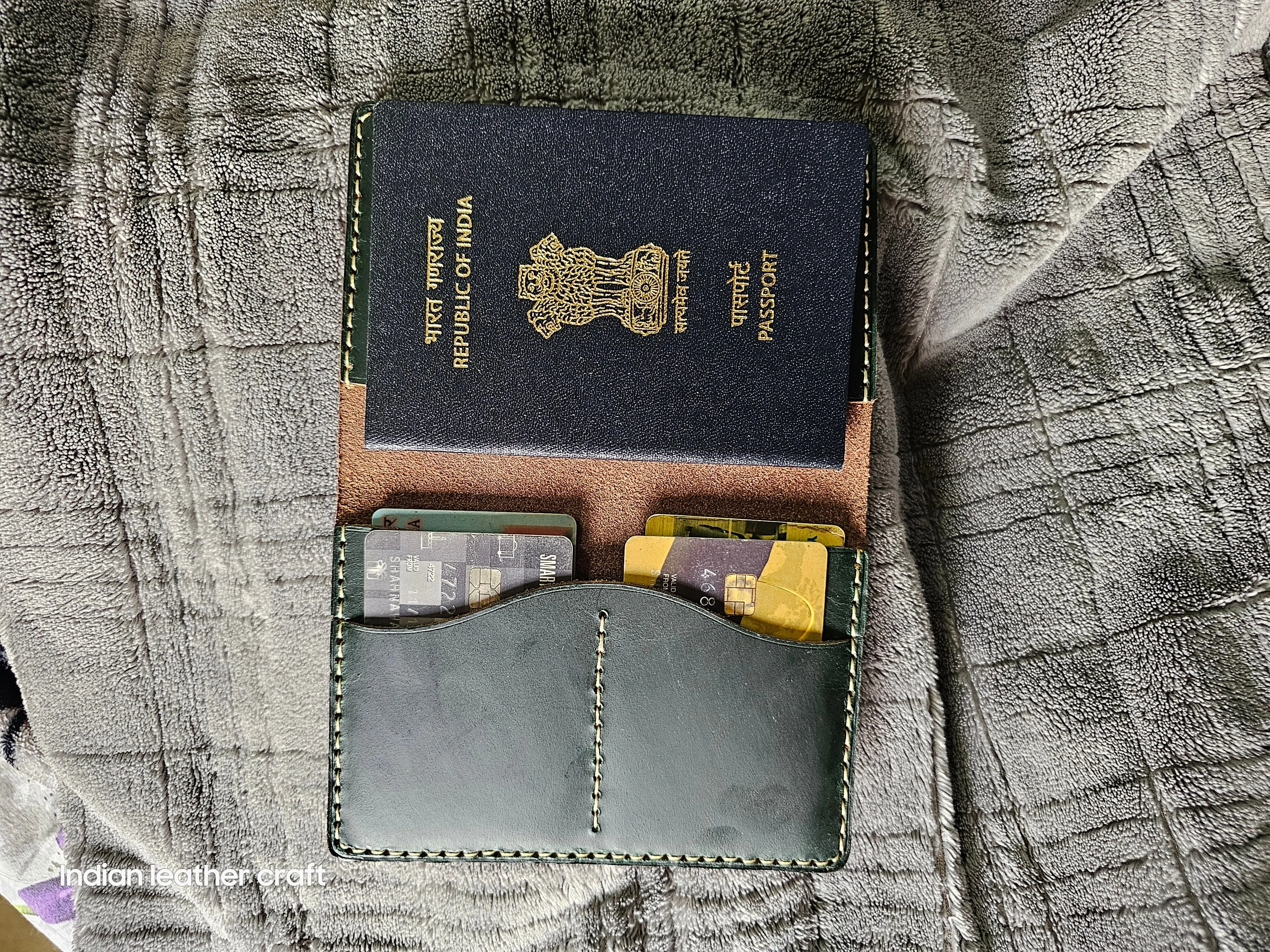 leather passport wallet