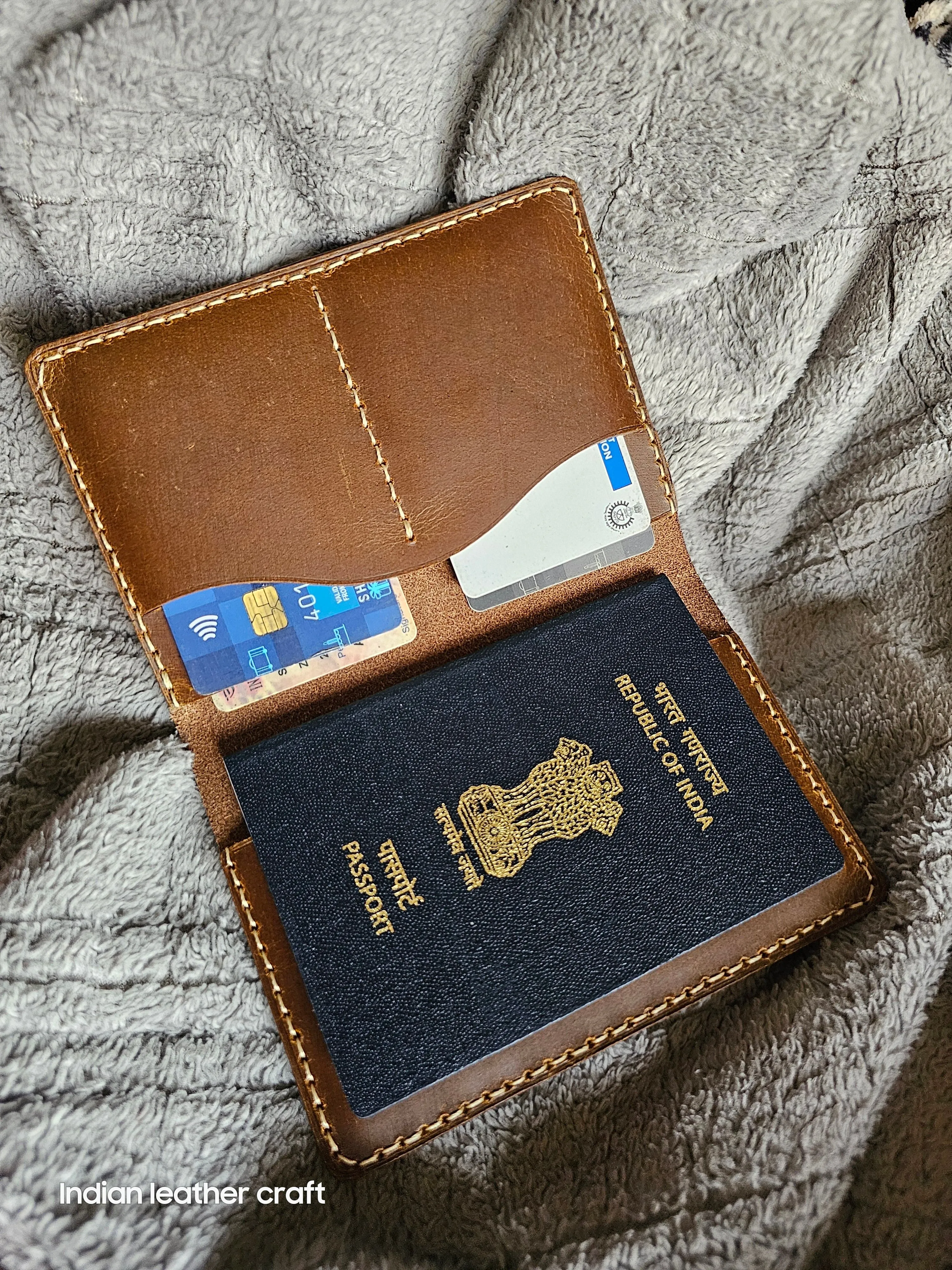 leather passport wallet