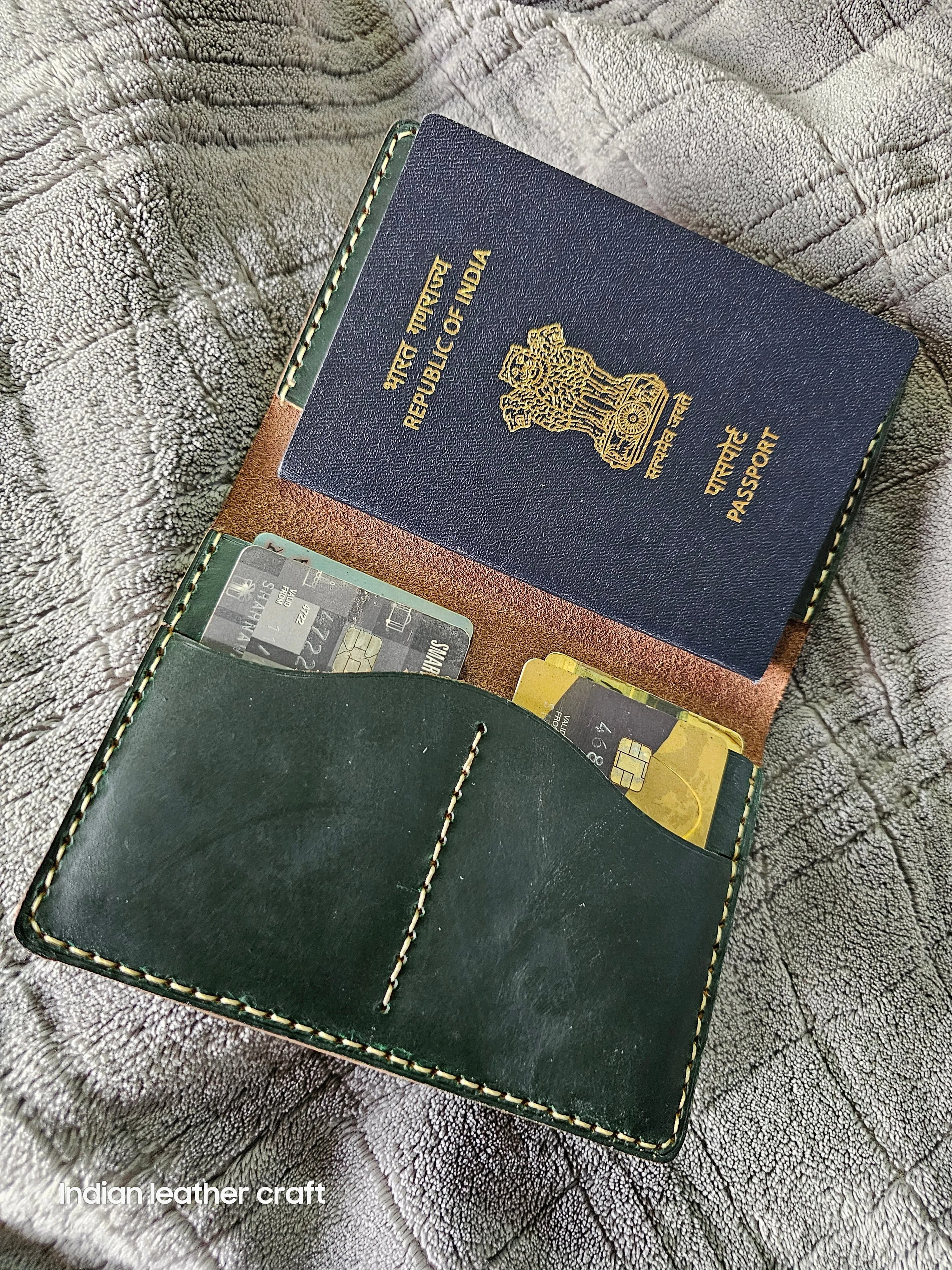 leather passport wallet