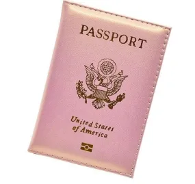 Leather USA passport holder