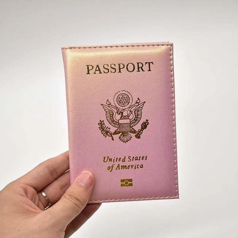 Leather USA passport holder