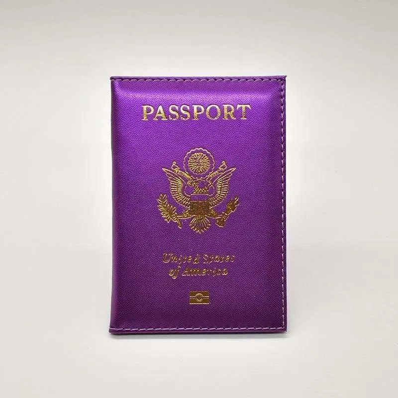 Leather USA passport holder