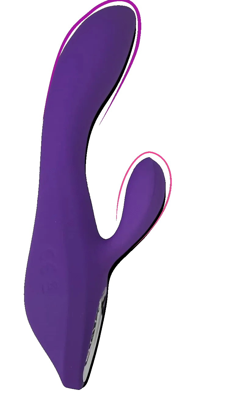 Lelos Purple Rabbit | 2 Motors Vibrator |  7 Modes | Medical Grade silicone | USB