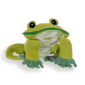 Lily Sugar'n Cream Crochet Frog Backpack