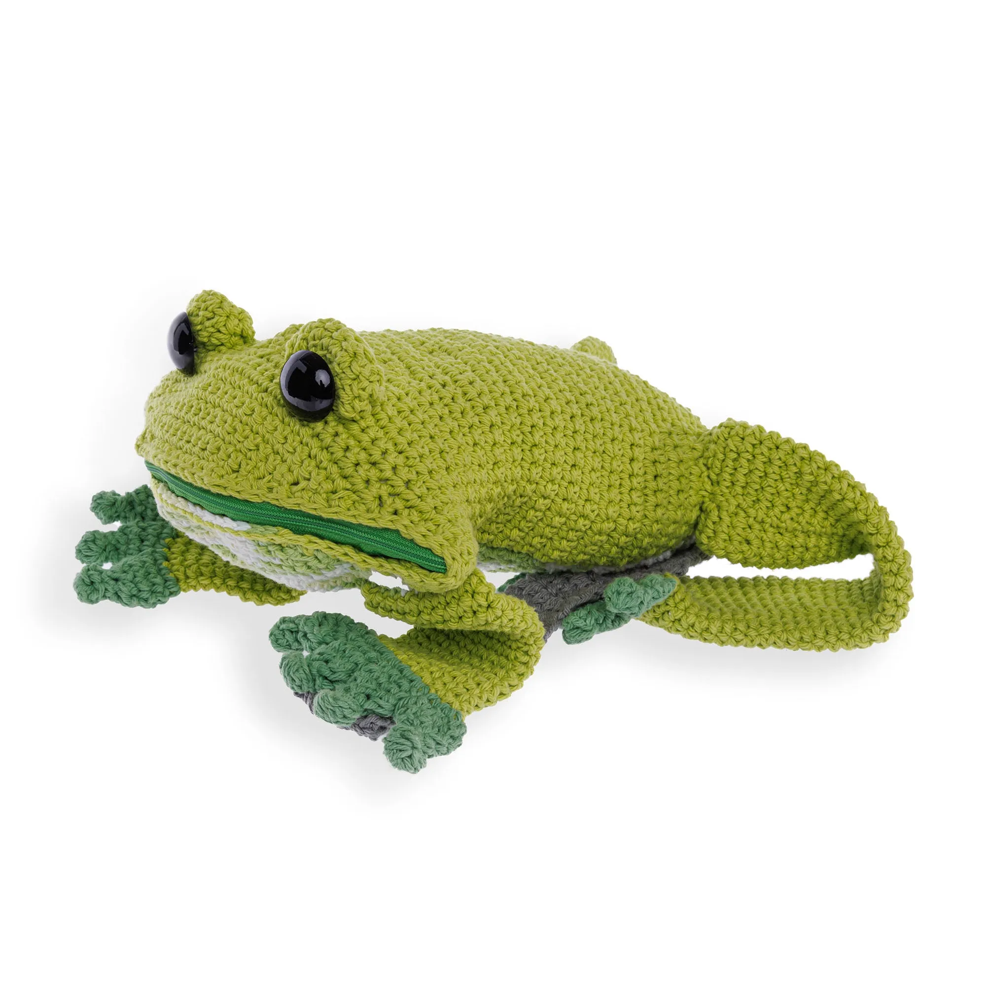 Lily Sugar'n Cream Crochet Frog Backpack