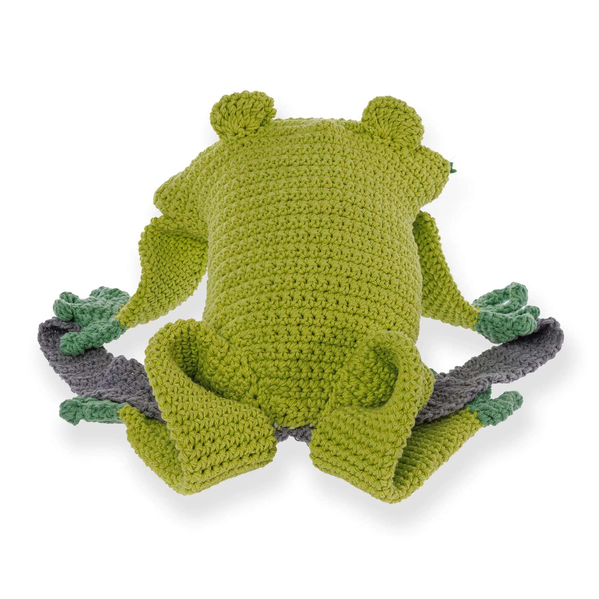 Lily Sugar'n Cream Crochet Frog Backpack